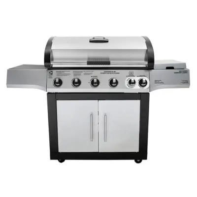 Brinkmann 5 Burner Gas BBQ With Grill And Side Burner