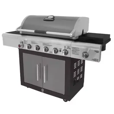 Brinkmann 6-Burner Gas BBQ Grill with Side Burner